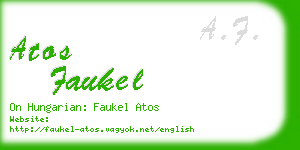 atos faukel business card